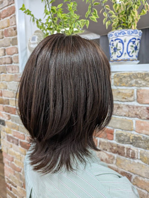 ふんわりキュートな外ハネスタイル