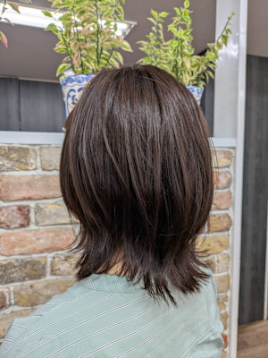 ふんわりキュートな外ハネスタイル