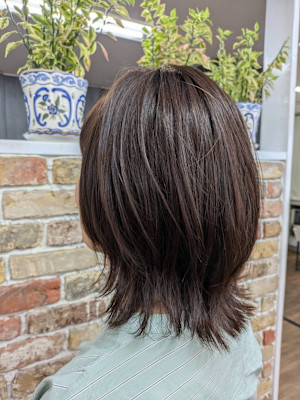 ふんわりキュートな外ハネスタイル