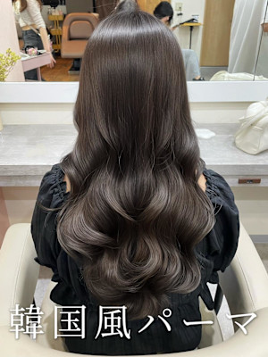 韓国風パーマ/コテ巻き風パーマ/デジタルパーマ/レイヤー
