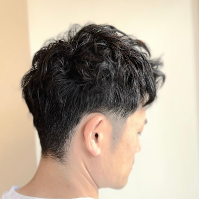 刈り上げショートパーマ