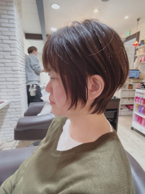 【束感×ショート】扱いやすい王道スタイル［錦糸町 ショート］