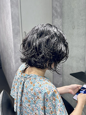 ボブ×パーマスタイル