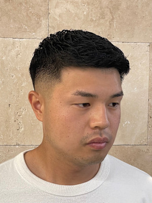 スキンフェード×濡れパン