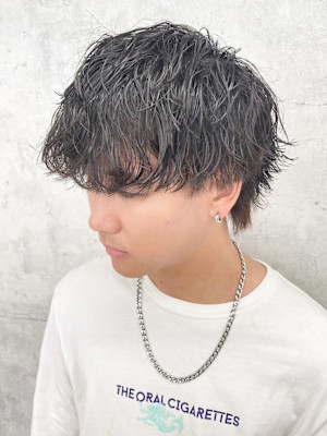 メンズ無造作パーマ