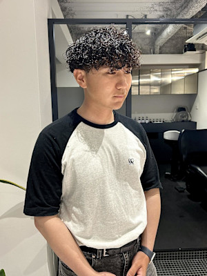 波巻きプードルパーマ