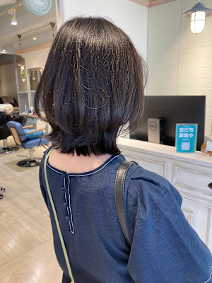 くびれボブルフアッシュブラウンカラー赤羽カットが上手い美容院