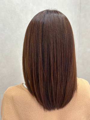 ビターグレージュ×髪質改善トリートメント/札幌大通個室美容室