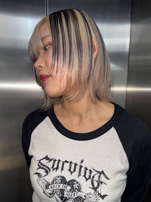 アンブレラカラー　デザインカラー　ハイトーン　原宿/表参道