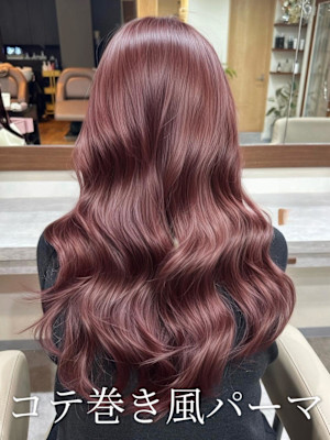 パーマ#パーマスタイル#コテ巻き風パーマ#レイヤーカット