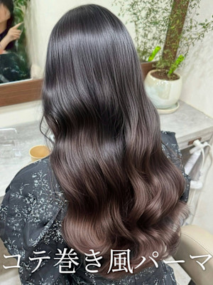 パーマ#パーマスタイル#コテ巻き風パーカット#韓国へア#