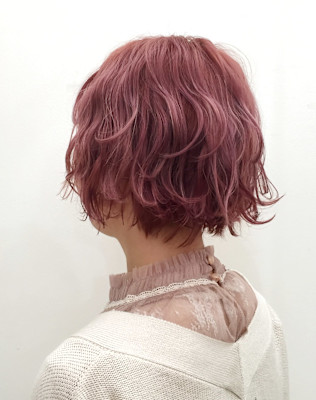 ショートボブ×パーマ