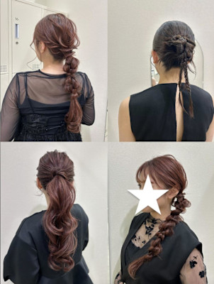 夏祭りヘアセット