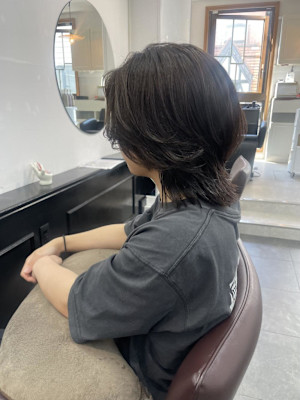 ボブレイヤー/フェイスレイヤー/センターパート