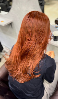 オレンジ×ダブルカラー