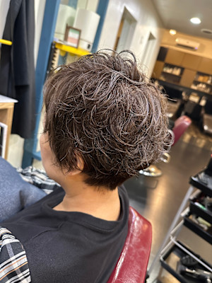 ショートのカラー＆パーマスタイル