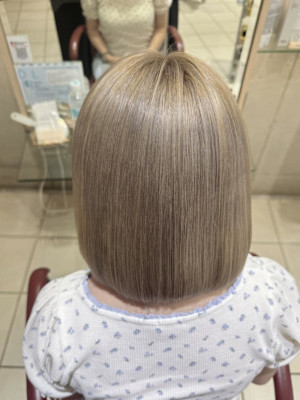 大人のこなれ感ボブ☆ラベンダーグレージュ