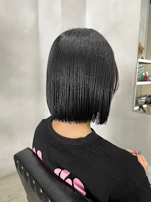 福井駅前髪質改善ボブ学生カット艶髪