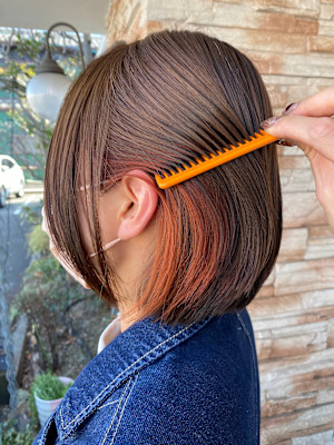 ボブ×デザインカラー