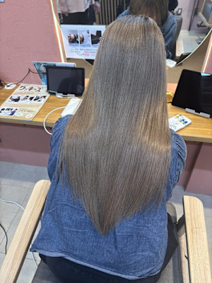 ベージュ/ダブルカラー/2ブリーチ/透明感カラー