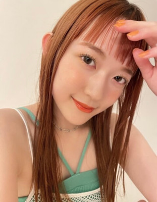 オン眉×オレンジカラー