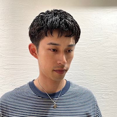 無造作ウェットマッシュショート