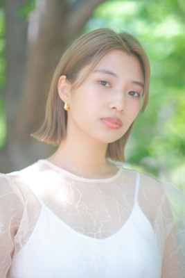 【表参道/松本匡介】切りっぱなしベージュボブ