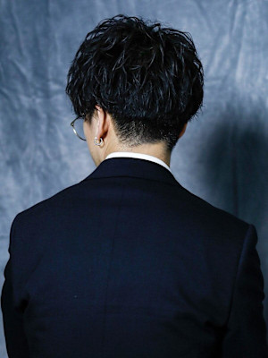 癖毛風パーマ ビジカジヘア