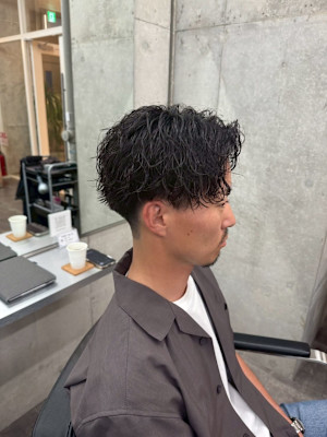 センターパート×ツイスパ