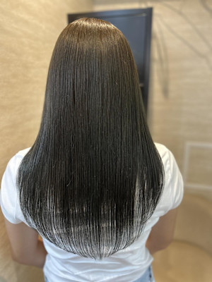 ナナセ/オリーブグレージュ/艶カラー/ダブルカラー