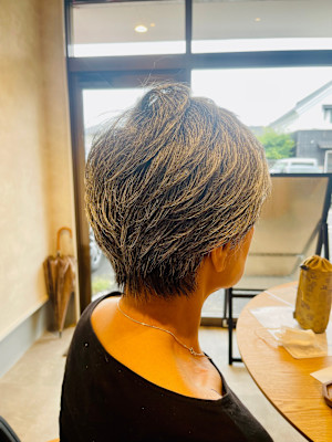 グレイヘアレイヤーショート