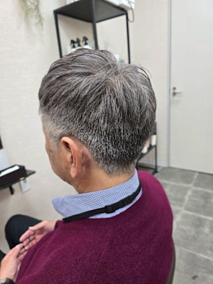 メンズカット/パーマ/グレイカラー/鎌取駅/韓国風/白髪染め