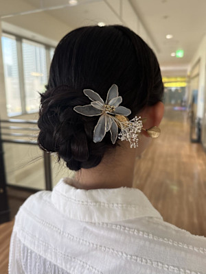 シニヨン/ヘアセット/結婚式