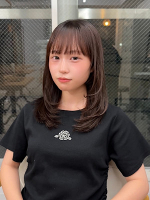 ★結べるレイヤーカット前髪顔周り韓国髪質改善