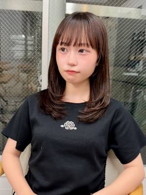 ★結べるレイヤーカット前髪顔周り韓国髪質改善