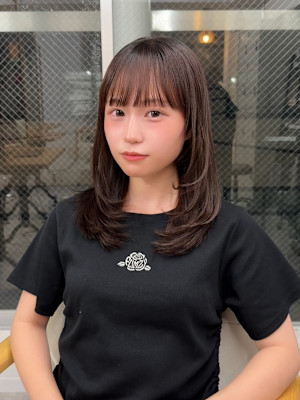 ★結べるレイヤーカット前髪顔周り韓国髪質改善