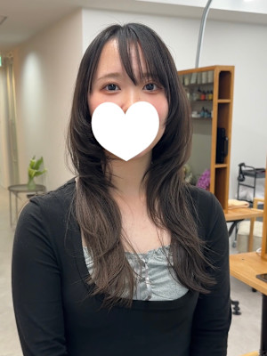 ★夏韓国ヘアハッシュカットレイヤーカット前髪顔周りウルフ