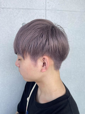 かりあげマッシュ/グレーシルバー/ダブルブリーチ