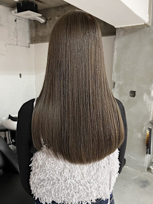 オリーブベージュくすみベージュ髪質改善トリートメント