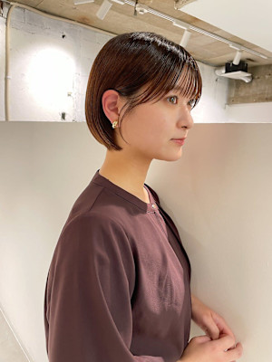 ハンサムショートショートボブミニボブ丸みくびれ