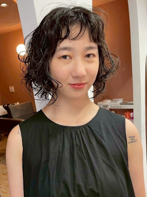 【hishida】ボブ/くせ毛風ブリックパーマ