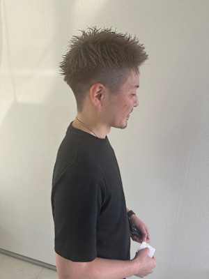 ブリーチ/ベリーショート/メンズ３０代