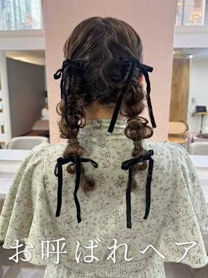 お呼ばれヘア/ヘアセット/ヘアアレンジ/花嫁ヘア