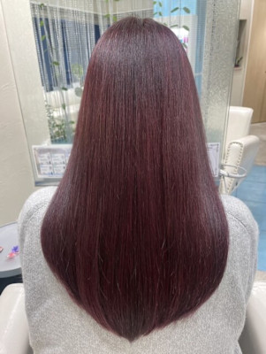透明感カラー+髪質改善トリートメント