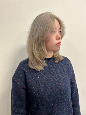 ホワイトブロンド/ハイトーンカラー/ブリーチカラー