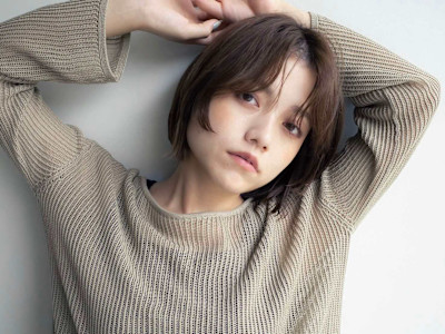 顔まわりレイヤーカット×シンプルボブ