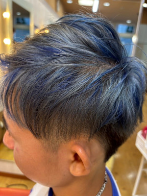 シルバー×ブルーメッシュ