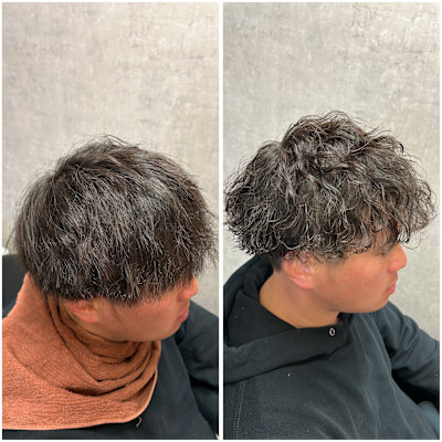 【波巻き】波巻きパーマ