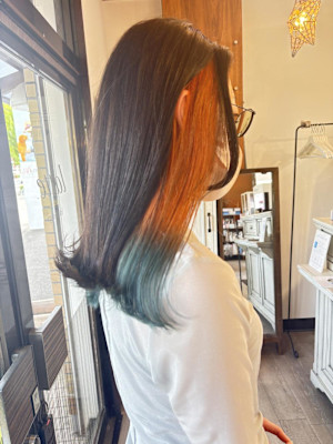 大人かわいい/インナーカラー/ツートン