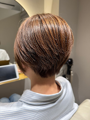 明るい白髪染め×ショート 『銀座/個室』